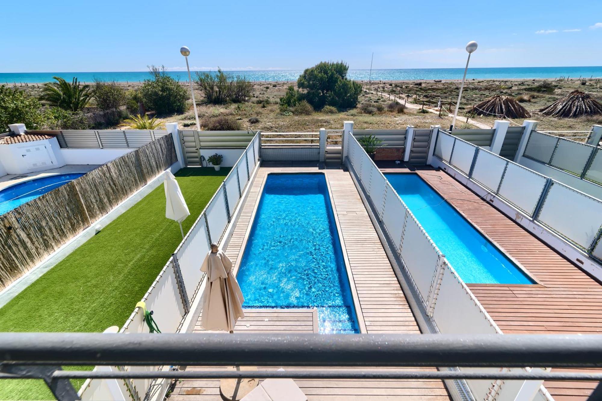 Casa Frente Al Mar Con Piscina Privada Apartment Sagunto Bagian luar foto