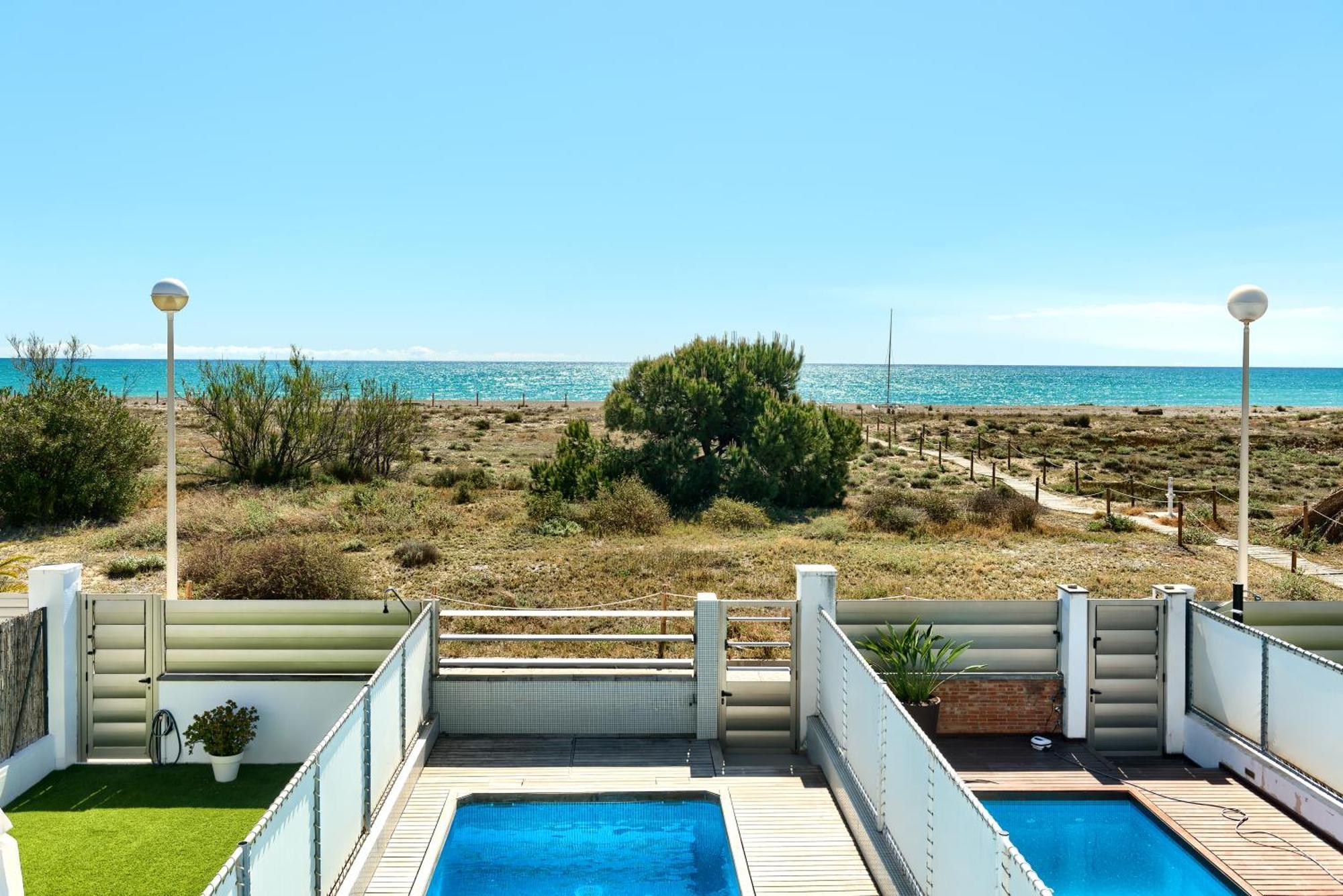 Casa Frente Al Mar Con Piscina Privada Apartment Sagunto Bagian luar foto